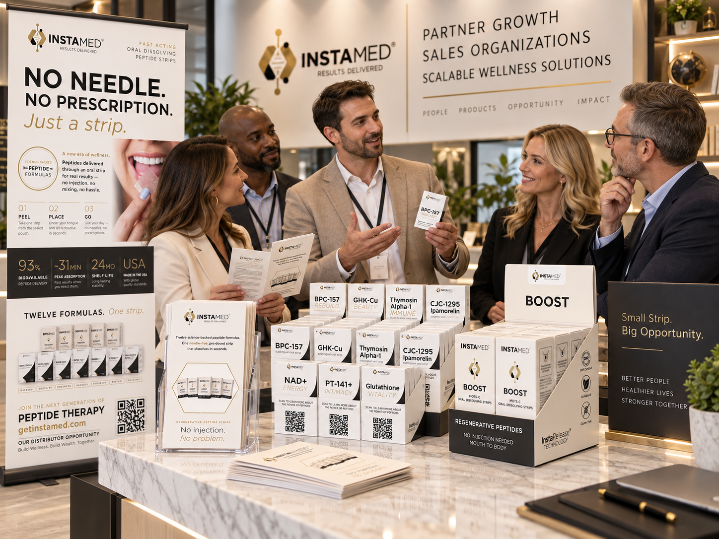 Product presentation for distribution and commercial programs