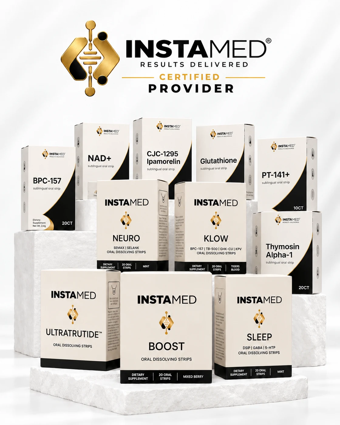 The InstaMed oral dissolving strip product line